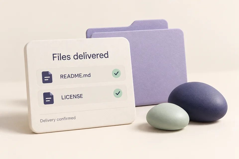 An illustrated example of send the project documents without hunting for them
